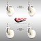 Service Caster 4 Inch 316SS Nylon Wheel Swivel 10mm Threaded Stem Caster Set SCC-SS316TS20S414-NYS-M1015-4 - alternate 1